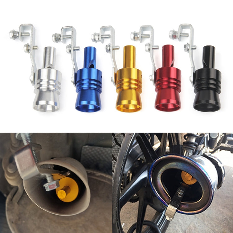 Universal Aluminum Turbo Sound Exhaust Muffler Pipe Whistle Car / Motorcycle Simulator Whistler, Size: XL, Outside Diameter: 35mm, Size: XL (Gold), Size: XL (Blue), Size: XL (Red), Size: XL (Silver), Size: XL (Black)