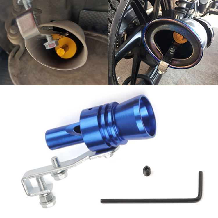 Universal Aluminum Turbo Sound Exhaust Muffler Pipe Whistle Car / Motorcycle Simulator Whistler, Size: XL, Outside Diameter: 35mm, Size: XL (Gold), Size: XL (Blue), Size: XL (Red), Size: XL (Silver), Size: XL (Black)