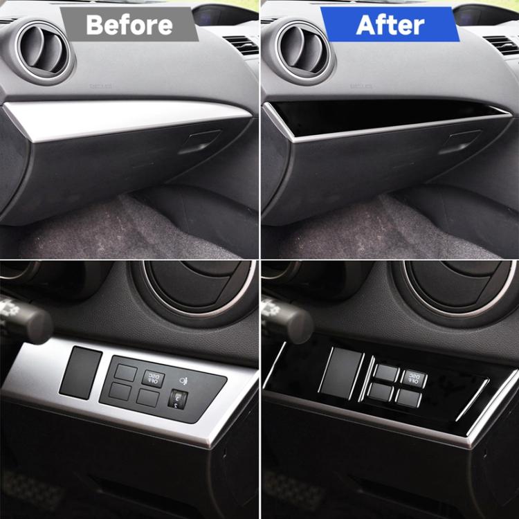 For Mazda 3 Axela 2010-2013 3 in 1 Car Both sides of Instrument Set Decorative Sticker, Right Drive, 3 in 1 Both sides of Instrument Set, Right Drive