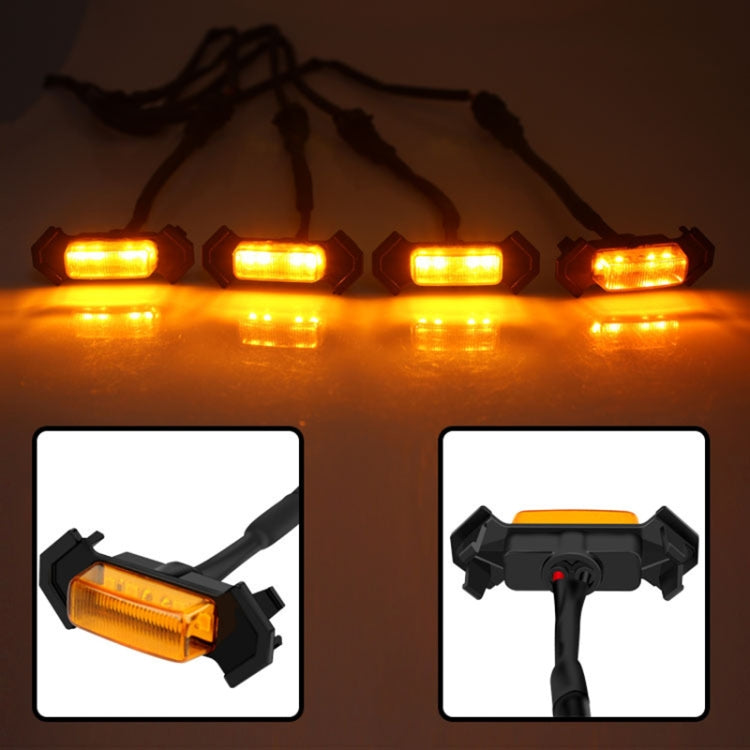 For Toyota Tacoma TRD 2016-2019 4 in 1 Car LED Front Grille Warning Lights, Daytime Running Lights & Wide Lights