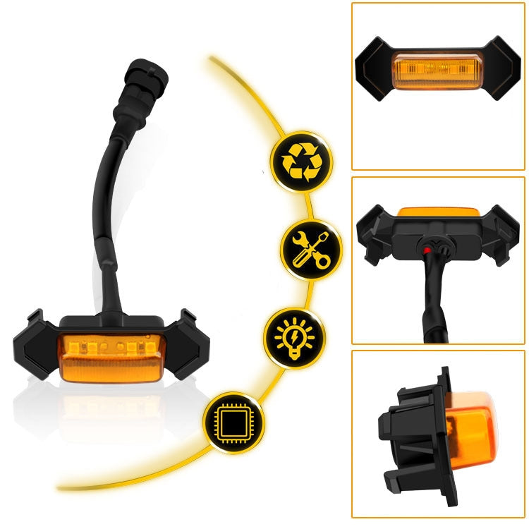 For Toyota Tacoma TRD 2016-2019 5 in 1 Car LED Front Grille Warning Lights, Daytime Running Lights & Wide Lights, 5 in 1