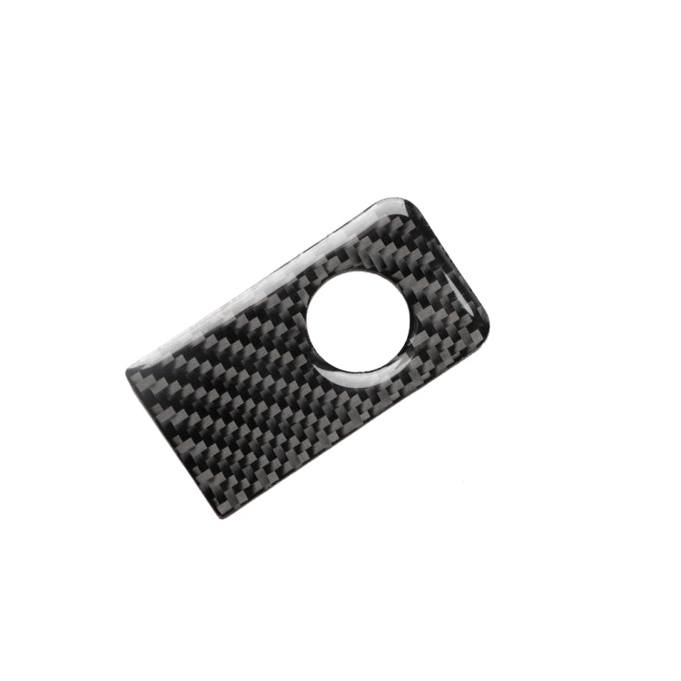 Car Carbon Fiber Front Passenger Seat Storage Box Decorative Sticker for Infiniti Q50 / Q60 2014-2020, Left Drive, Front Passenger Seat Storage Box