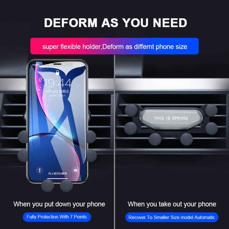 Car Air Outlet Six-claw Gravity Mobile Phone Holder Bracket