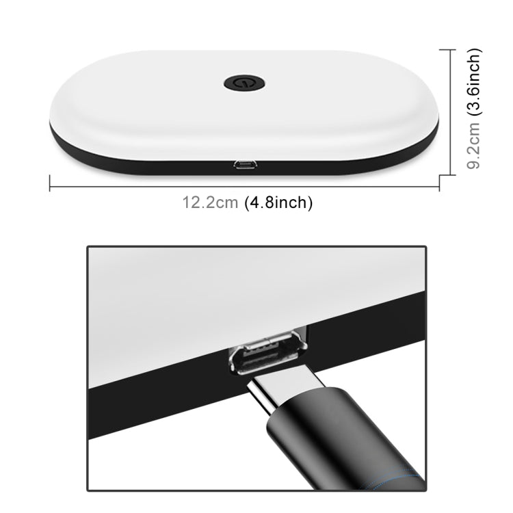 DC 5V / 2.2W Car Oval Reading Lamp Dome Light, Oval