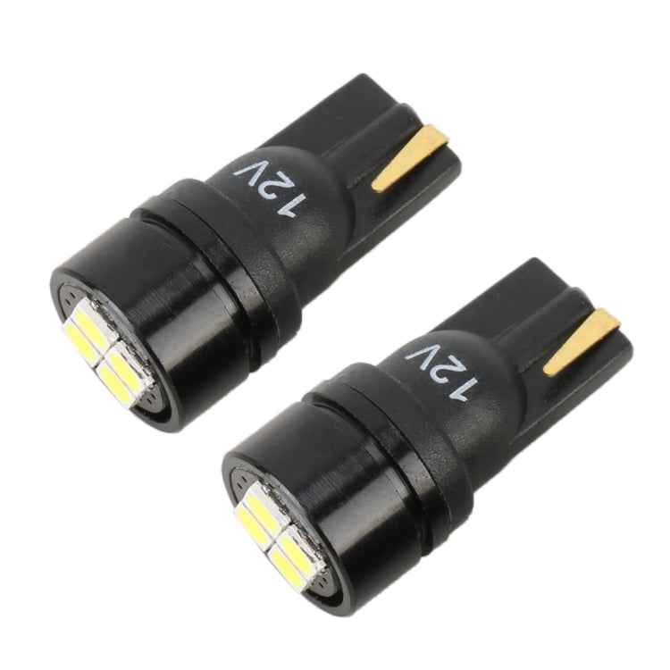 2 PCS T10 DC12V / 1.8W / 6000K / 140LM 4LEDs SMD-3030 Car Clearance Light