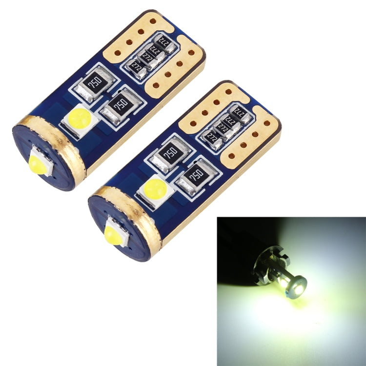 2 PCS T10 / W5W / 168 / 194 DC12V / 1.2W / 6000K / 85LM 3LEDs SMD-3030 Car Clearance Light, 10pcs DC12V / 1.2W / 6000K / 85LM