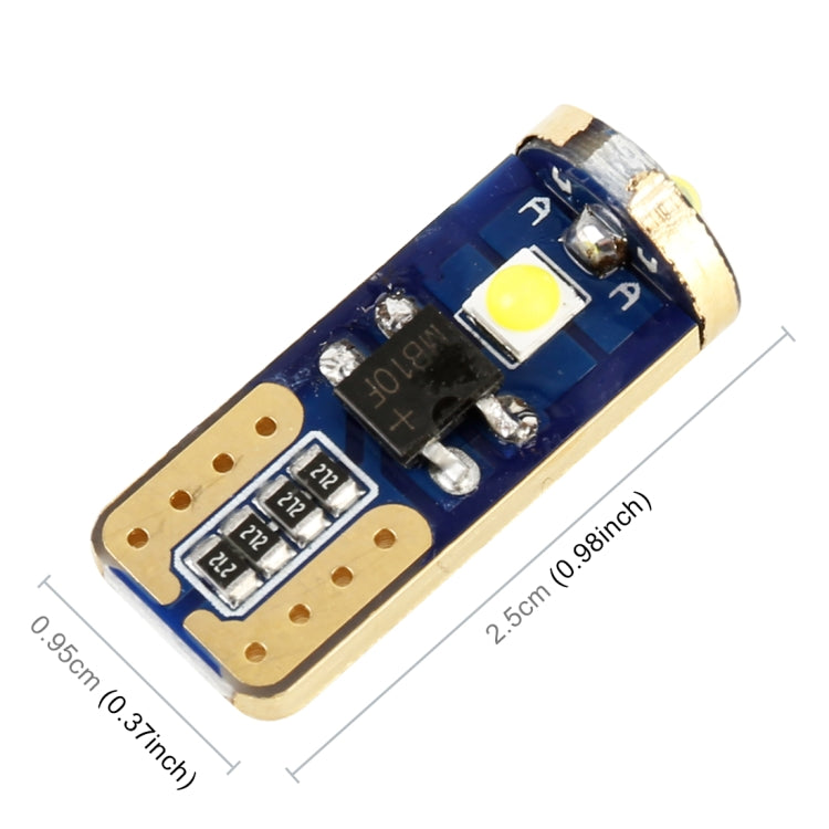 2 PCS T10 / W5W / 168 / 194 DC12V / 1.2W / 6000K / 85LM 3LEDs SMD-3030 Car Clearance Light, 10pcs DC12V / 1.2W / 6000K / 85LM