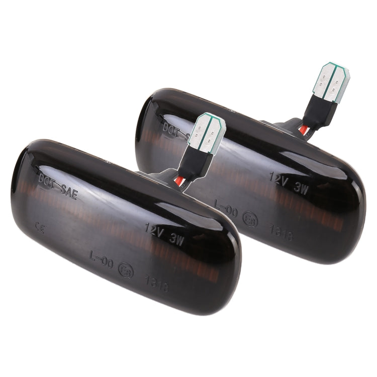 2 PCS DC12V / 3W Car LED Dynamic Blinker Side Lights Flowing Water Turn Signal Light for Audi, Yellow Light, For Audi