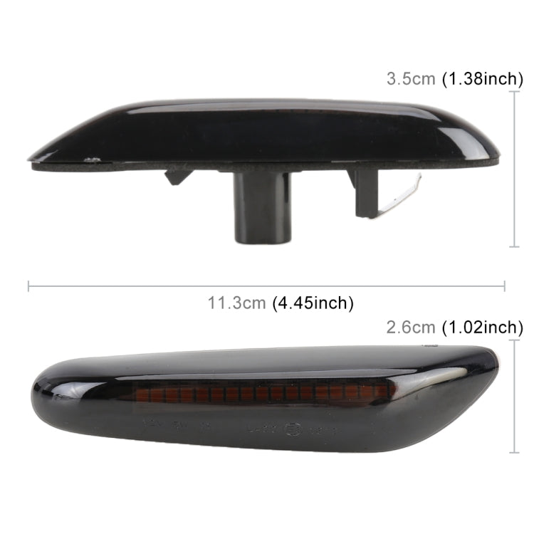 2 PCS D12V / 5W Car LED Dynamic Blinker Side Lights Flowing Water Turn Signal Light for BMW, Yellow Light, For BMW