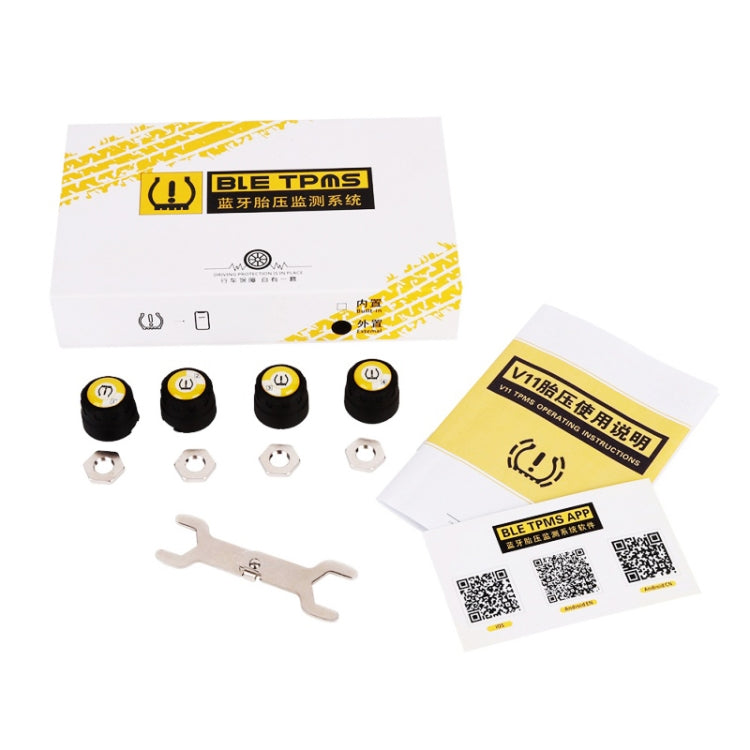 Bluetooth 4.0 TPMS Car External Tire Pressure Monitoring Pressure Detection System, Car External Tire Pressure Detection System