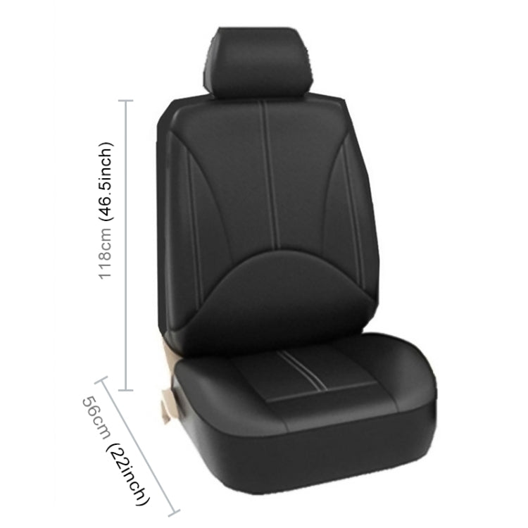 9 in 1 Universal PU Leather Four Seasons Anti-Slippery Cushion Mat Set for 5 Seat Car, For 5 Seat Car