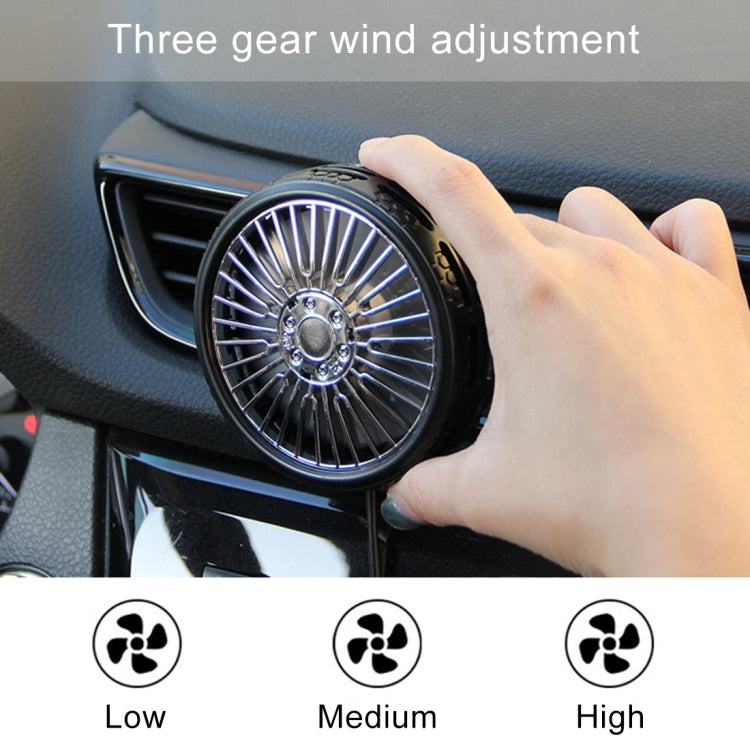 F203B Portable Car Air Outlet Sucker Electric Cooling Fan with Aromatherapy, F203B