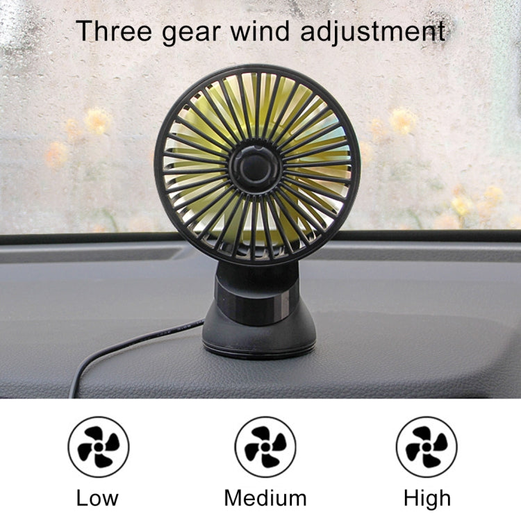 F402 Portable Car Center Console Sucker Electric Cooling Fan with Aromatherapy, F402