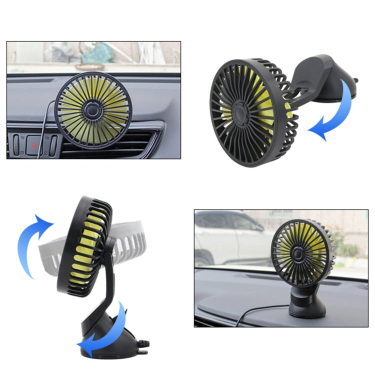 F402 Portable Car Center Console Sucker Electric Cooling Fan with Aromatherapy, F402