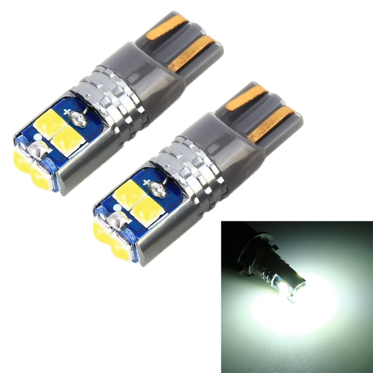 2 PCS T10 / W5W / 168 DC12-24V / 1.8W / 6000K / 140LM Car Clearance Light 4LEDs SMD-3030 Lamp Beads with Decoding & Constant Current, 10pcs DC12-24V / 1.8W / 6000K / 140LM