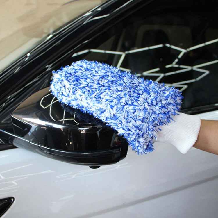 Microfiber Dusting Mitt Car Window Washing Cleaning Cloth Duster Towel Gloves