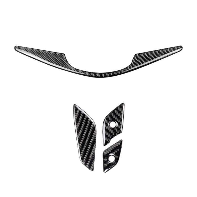 4 in 1 Car Carbon Fiber Steering Wheel Button Decorative Sticker for Cadillac xt5 2016-2017, Left and Right Drive Universal, For Cadillac xt5 2016-2017