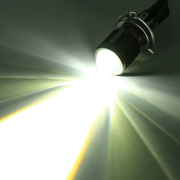 BA20D DC12-80V / 10W / 6000K / 3000K / 800LM Bicolor Motorcycle Headlights with Projector Lens, BA20D