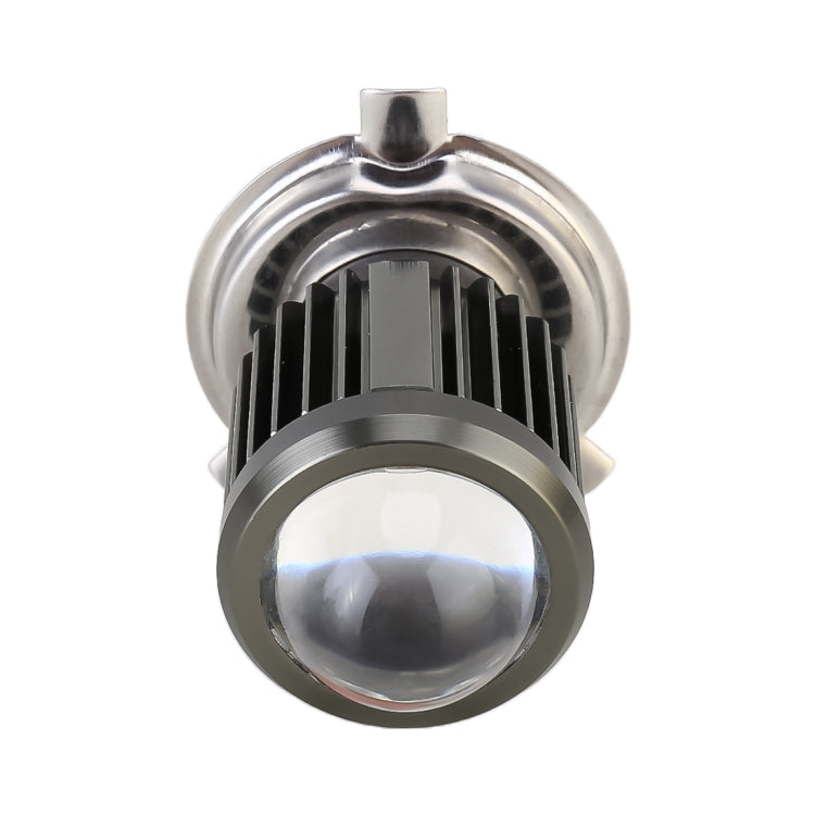 H4 DC12-80V / 10W / 6000K / 3000K / 800LM Bicolor Motorcycle Headlights with Projector Lens, H4