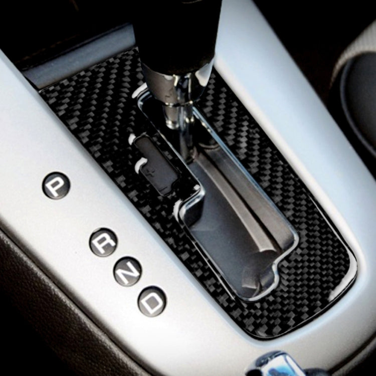 Car Carbon Fiber Center Control Gear Shift Position Panel Decorative Sticker for Chevrolet Cruze 2009-2015, Left and Right Drive Universal, Gear Shift Position