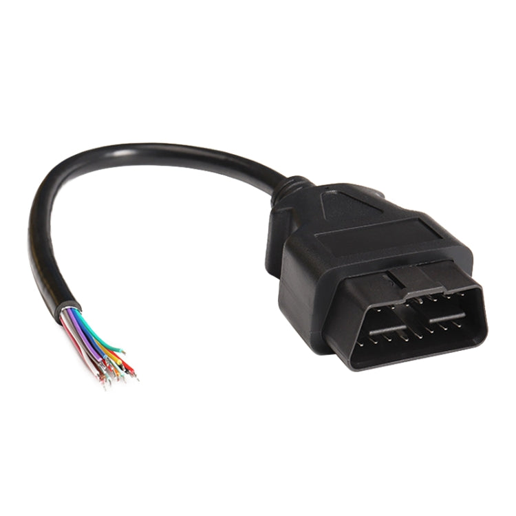 16PIN Male OBD Cable Opening Line OBD 2 Extension Cable for Car Diagnostic Scanner, Cable Length: 30cm, 30cm