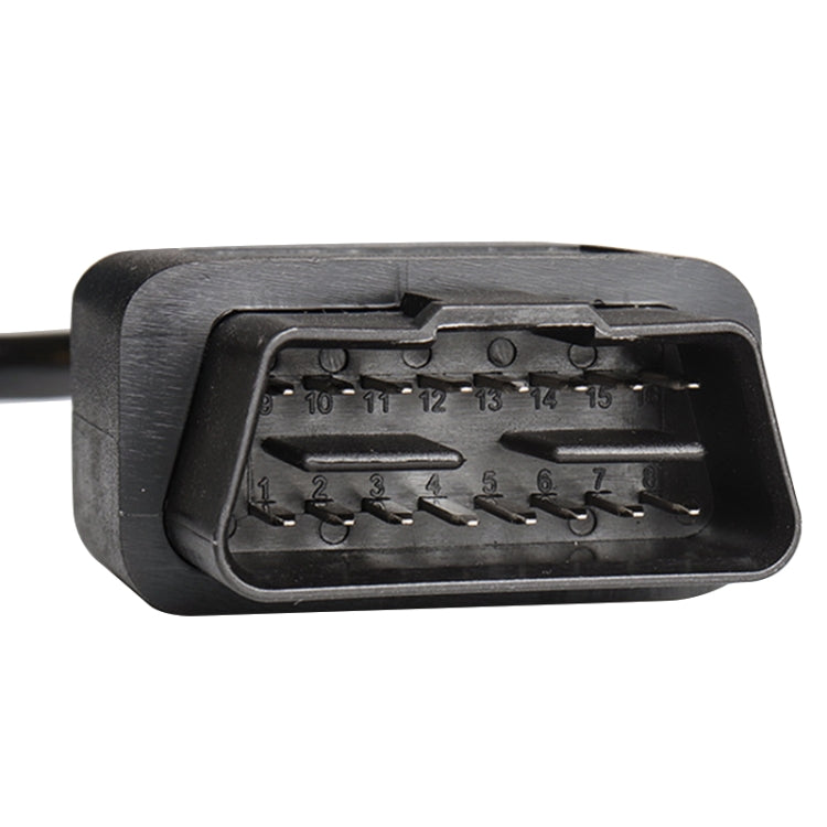 16PIN Male OBD Cable Opening Line OBD 2 Extension Cable for Car Diagnostic Scanner, Cable Length: 30cm, 30cm
