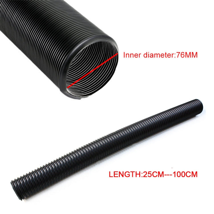 76mm / 3.0 inch Car Universal Tube Intake Telescopic Tube Injection Intake System Pipe, 76mm