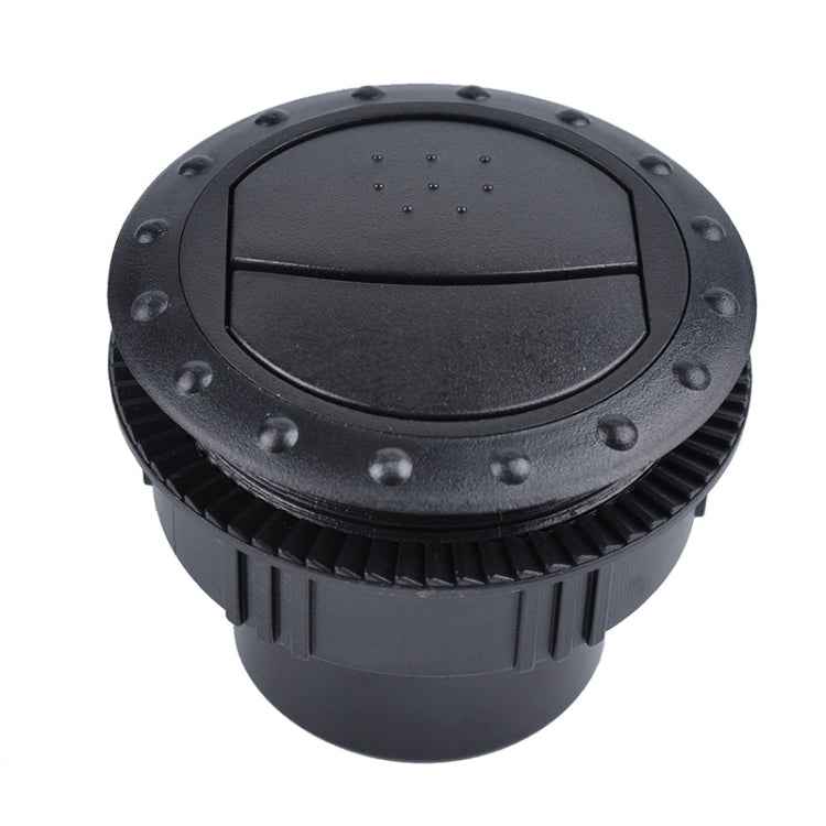 Universal 60mm Round AC Air Outlet Vent for RV Bus Boat Yacht Auto Air Conditioner Vent Replacement Parts Car Accessories, B Style (Black)