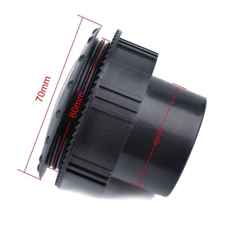 Universal 60mm Round AC Air Outlet Vent for RV Bus Boat Yacht Auto Air Conditioner Vent Replacement Parts Car Accessories, B Style (Black)