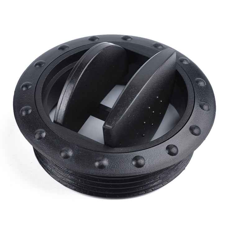 Universal 60mm Round AC Air Outlet Vent for RV Bus Boat Yacht Auto Air Conditioner Vent Replacement Parts Car Accessories, B Style (Black)