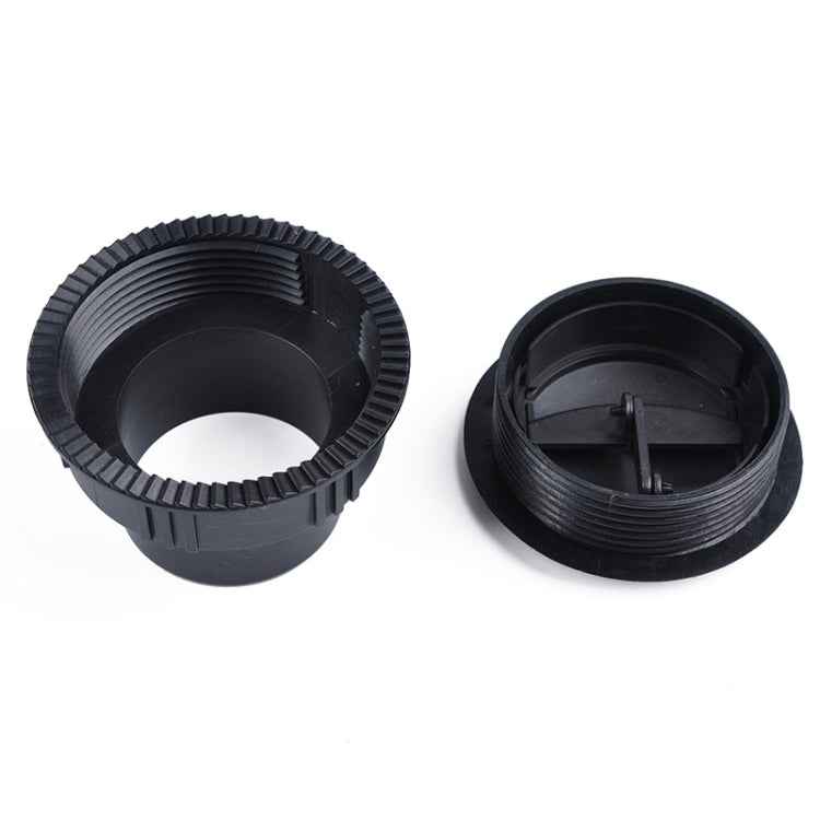 Universal 60mm Round AC Air Outlet Vent for RV Bus Boat Yacht Auto Air Conditioner Vent Replacement Parts Car Accessories, B Style (Black)