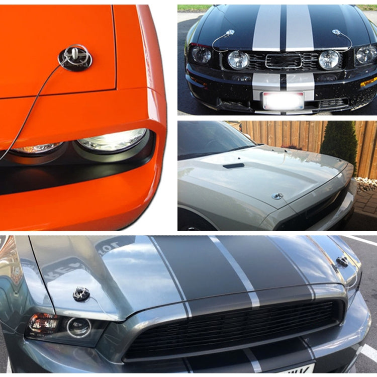 XH-6049 Car Universal Modified Racing Punch-free Aluminum Engine Hood Lock Cover, XH-6049(Black), XH-6049(Gold), XH-6049(Blue), XH-6049(Purple), XH-6049(Red), XH-6049(Silver)