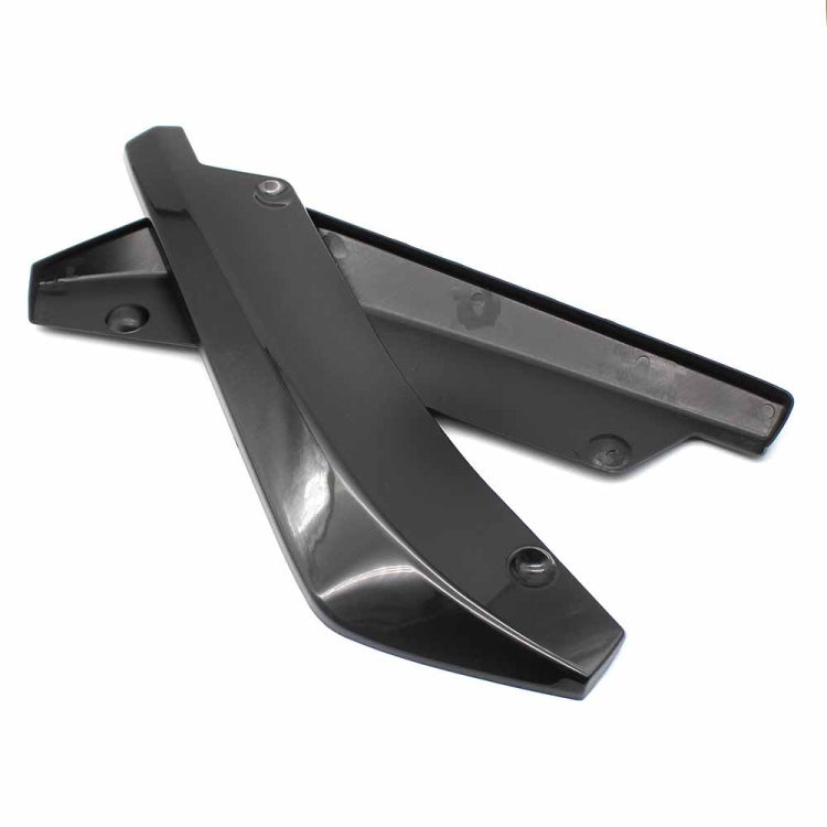 XH-6134 Black Car Universal Modified Rear Spoiler Anti-collision Protector Bar Strip Guard Sticker, Black