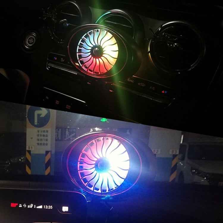 Car Vent Fan Multi-function USB Interface LED Lamp Portable Fan, CRP2631A, CRP2631B, CRP2631C, CRP2631D, CRP2631E, CRP2631F