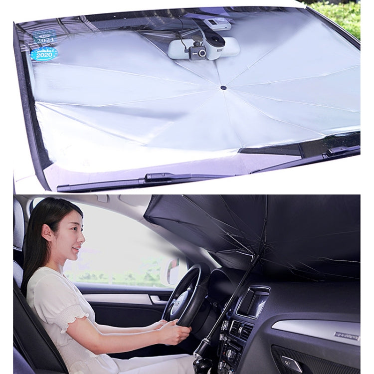 Car Retractable Sunshade Sunscreen Heat Insulation Front Windshield Sunshade, Large Size