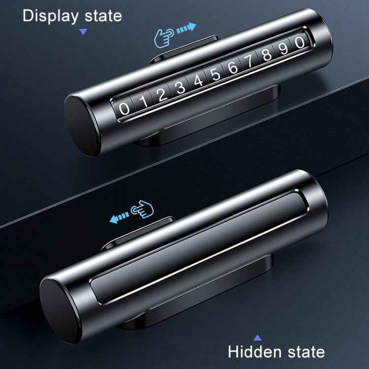Car Metal Roller Creative Temporary Parking Card Parking Number Card
