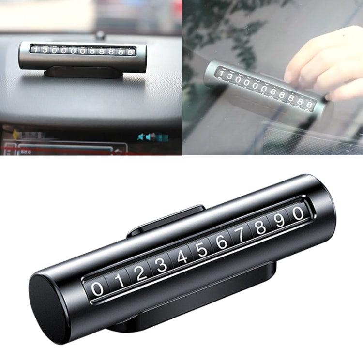 Car Metal Roller Creative Temporary Parking Card Parking Number Card, Metal Roller(Silver), Metal Roller (Silver Grey), Metal Roller(Black), Metal Roller(Red)