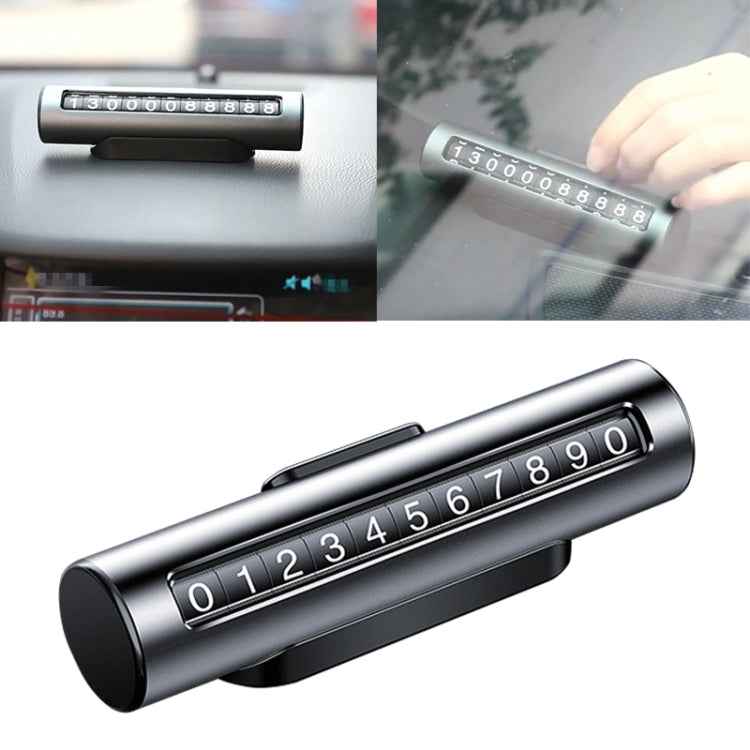 Car Metal Roller Creative Temporary Parking Card Parking Number Card