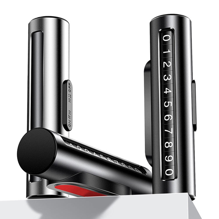 Car Metal Roller Creative Temporary Parking Card Parking Number Card, Metal Roller(Silver), Metal Roller (Silver Grey), Metal Roller(Black), Metal Roller(Red)