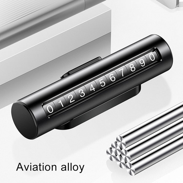 Car Metal Roller Creative Temporary Parking Card Parking Number Card, Metal Roller(Silver), Metal Roller (Silver Grey), Metal Roller(Black), Metal Roller(Red)