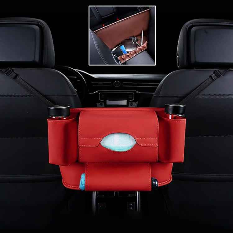 Car Front Seat Hanging Bag Paper Towel / Water Cup Storage Bag