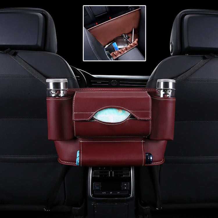 Car Front Seat Hanging Bag Paper Towel / Water Cup Storage Bag, Paper Towel / Water Cup, Paper Towel / Water Cup (Beige), Paper Towel / Water Cup (Red), Paper Towel / Water Cup (Wine Red), Paper Towel / Water Cup (Brown), Paper Towel / Water Cup (Black)