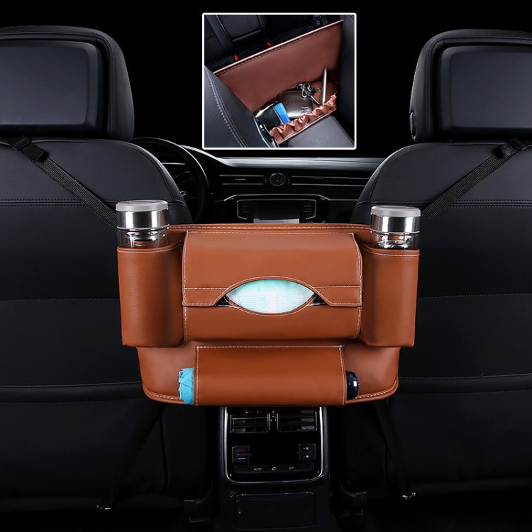 Car Front Seat Hanging Bag Paper Towel / Water Cup Storage Bag, Paper Towel / Water Cup, Paper Towel / Water Cup (Beige), Paper Towel / Water Cup (Red), Paper Towel / Water Cup (Wine Red), Paper Towel / Water Cup (Brown), Paper Towel / Water Cup (Black)