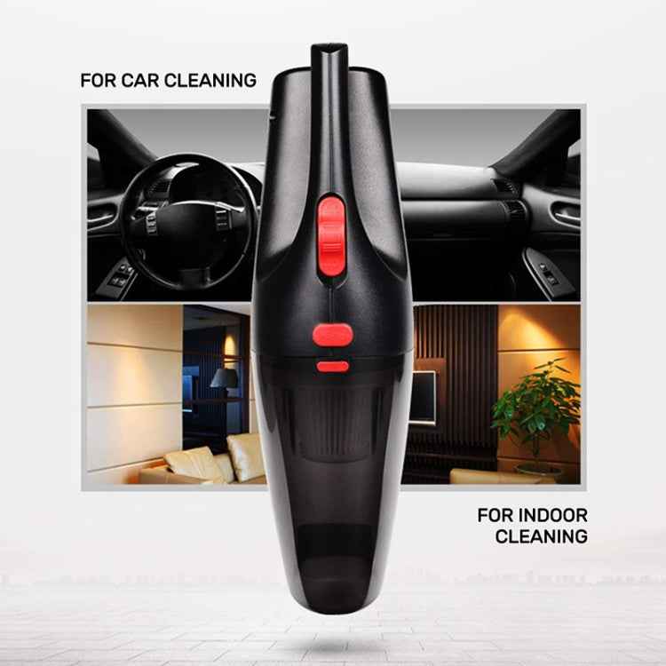 Car Wired Portable 120W Handheld Powerful Vacuum Cleaner with LED Light Cable Length: 5m, Wired with Light
