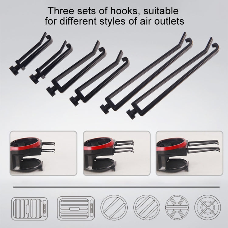 2 in 1 Car Air Outlet Magnetic Mount Beverage Cup Stand Phone Holder, 2 in 1 Phone Holder, 2 in 1 Phone Holder(Red)