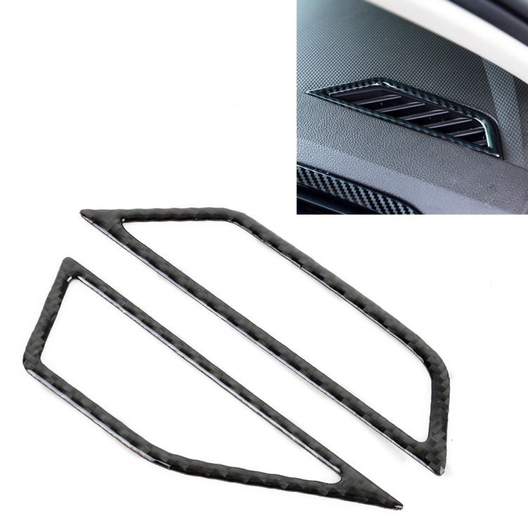 Car Carbon Fiber Dashboard Air Outlet Frame Decorative Sticker for Volkswagen Tiguan L 2019-2021, Dashboard Air Outlet