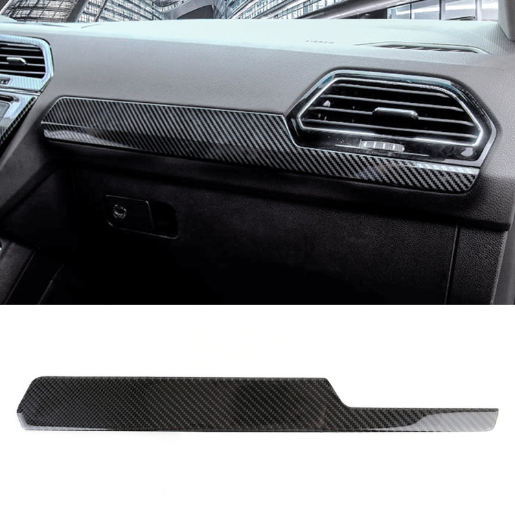 Car Carbon Fiber Dashboard Decorative Strip for Volkswagen Tiguan L 2019-2021, Dashboard