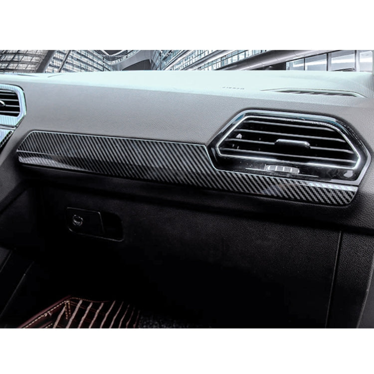 Car Carbon Fiber Dashboard Decorative Strip for Volkswagen Tiguan L 2019-2021, Dashboard