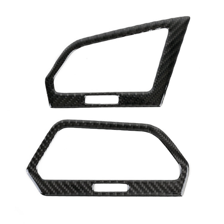 Car Carbon Fiber Central Control Side Air Outlet Frame Decorative Sticker for Volkswagen Tiguan L 2019-2021, Central Control Side Air Outlet