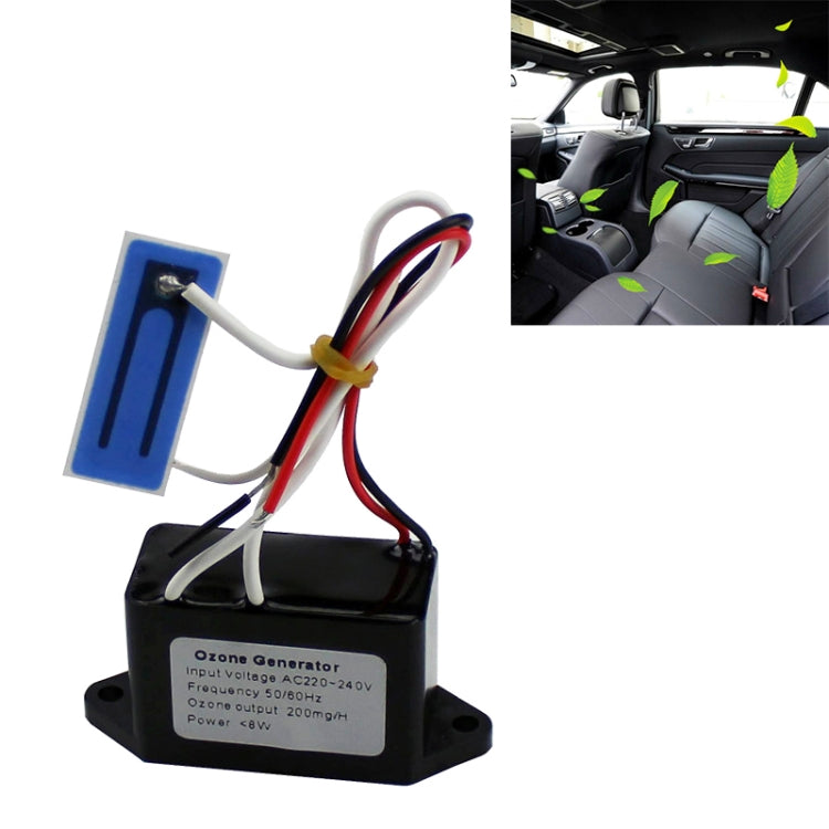 Car Ozone Generator DC12V 200mg Ozone Generator Accessory Ozonator, DC12V